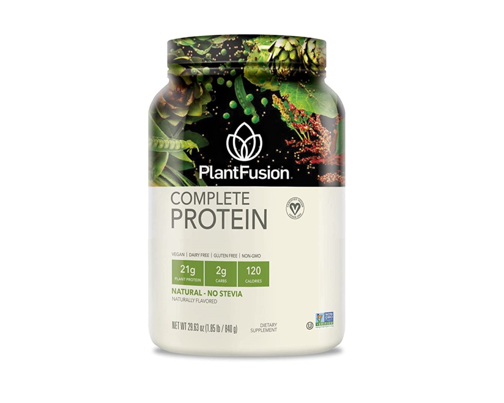 plantfusion natural stevia-free vegan protein powder