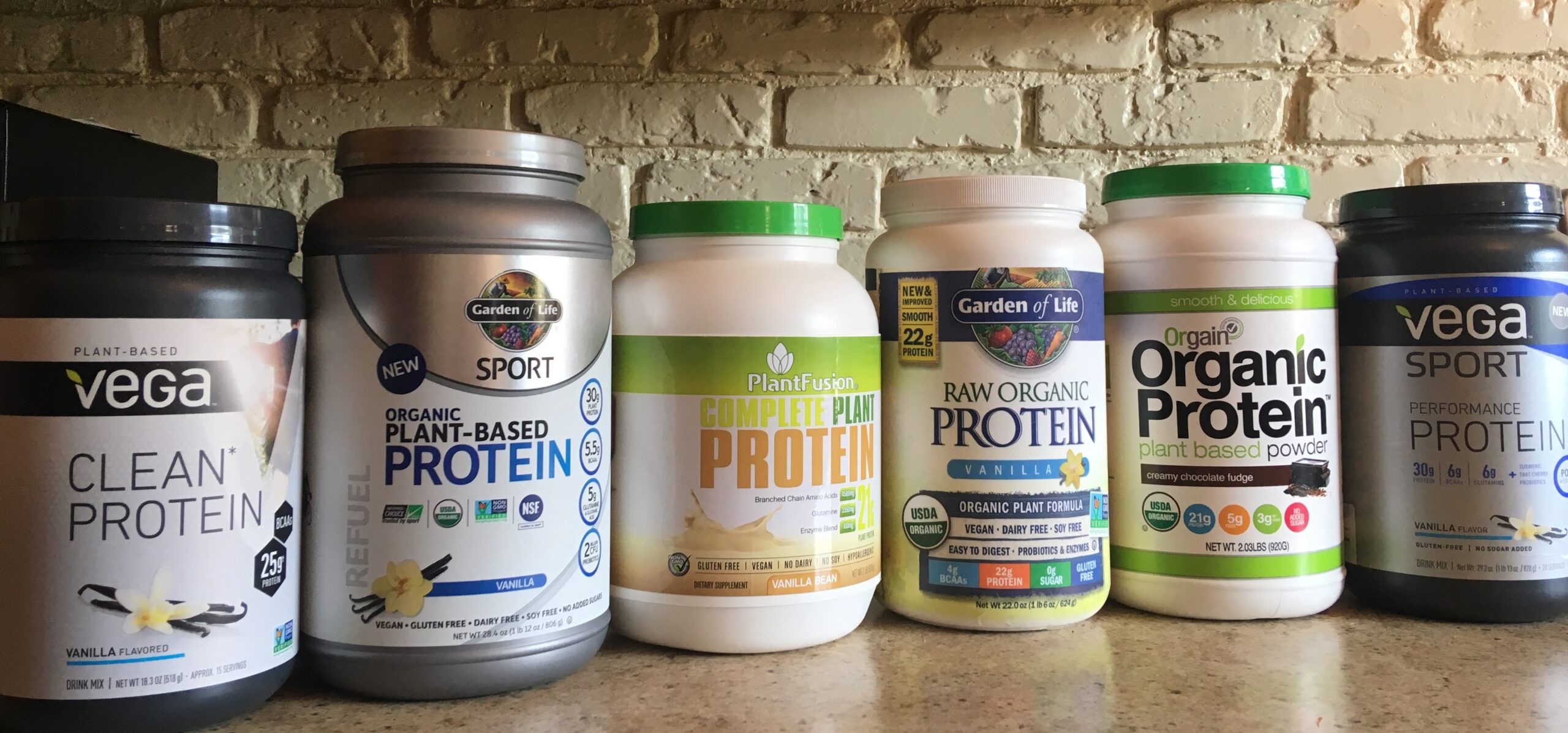 vegan plant-based protein powder vanilla flavors